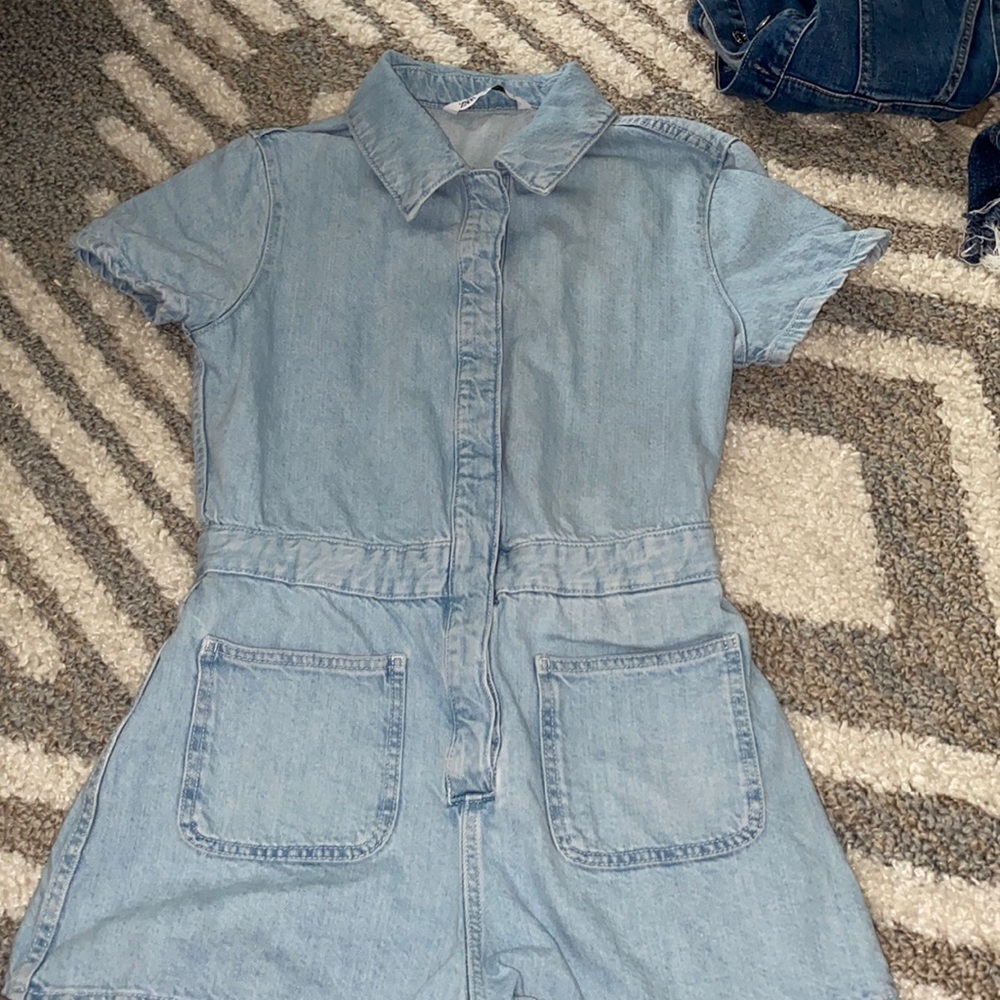 Denim Romper
